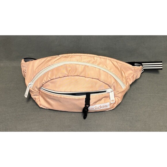 Fanny Pack Adidas Waist Bag Adult Blush Pink Chest Bag Logo Adjustable Strap - Picture 1 of 9